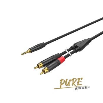 Аудиокабель Roxtone PACC150L6, mini-Jack - 2 x RCA, 6 м