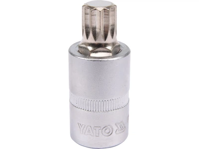 Головка торцева YATO SPLINE M14 квадрат 1/2" довжина 55 мм YT-04345