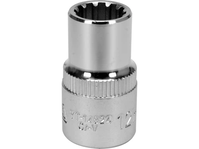 Головка торцева YATO SPLINE M12 квадрат 1/2" довжина 38 мм YT-14824