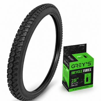 Комплект ChaoYang 28x1.75 «Шиповка» — антипрокольна покришка 5 мм і камера Grey's AV 48 мм