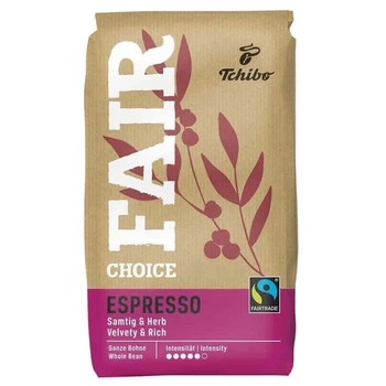 Кава в зернах Tchibo Fair Choice Espresso 1 кг (Fairtrade)
