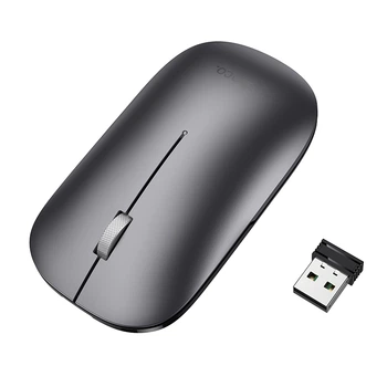 Миша бездротова безшумна HOCO GM43 Adelanto Bluetooth + 2.4 ГГц, 3 кнопки, 1600 dpi Deep Space Gray