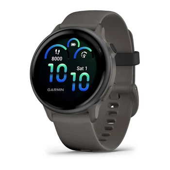 Смарт-годинник GARMIN Vivoactive 6 Slate with Pebble Grey Band (010-02985-04)