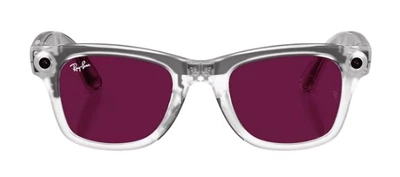 Смарт-очки Ray-Ban Meta Wayfarer Gen 2 Lim.Ed. Stand.Matte Transparent Frame/Clear/Ruby Tr.Lens (RW4012 6770MI 50-22)