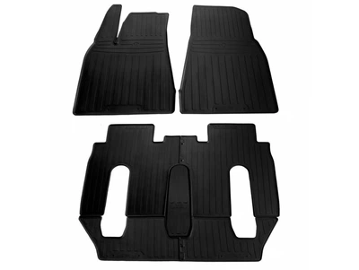 Резиновые коврики в салон Tesla Model X 2015- 6 мест (Stingray)