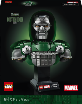 Zestaw klocków LEGO Super Heroes Popiersie Doktora Dooma 379 elementów (76345)