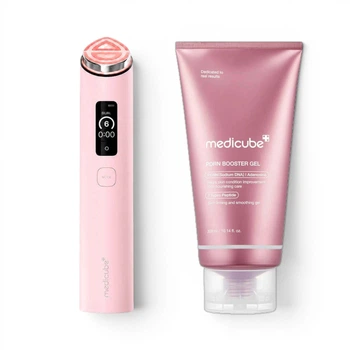 Набор для лифтинга и глубокого питания кожи Medicube AGE-R Booster Pro X2 + PDRN Booster Gel Pink 1 шт + 300 мл