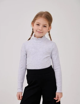 Гольф для дівчинки SMIL 114914-1 Сірий меланж р.122