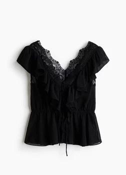 Блуза H&M 17837 Чорний L (1342)