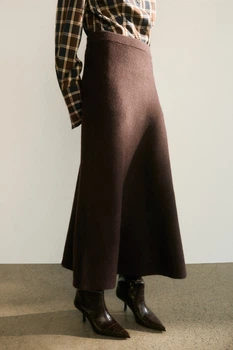 Спідниця H&M 17548 M Темний коричневий (1250)