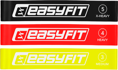 Резинки EasyFit для фитнеса набор из 3 шт EF-1812 (56002832)