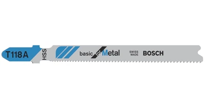 Пиляльне полотно HSS Bosch (T118А, 92 мм, 1шт) для лобзика по металу (20640)