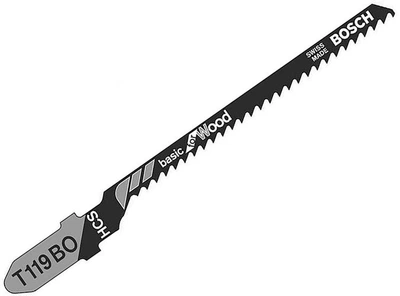 Пиляльне полотно HCS Bosch (T119BO, 83 мм, 1шт) для лобзика по дереву (20633)