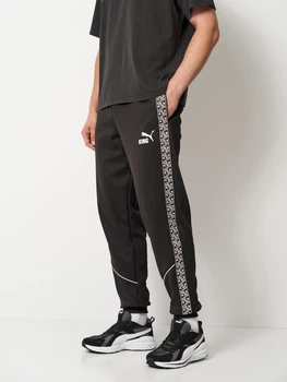 Спортивные штаны мужские Puma Teamking 66053503 S Black-White-Black (4069157144131)