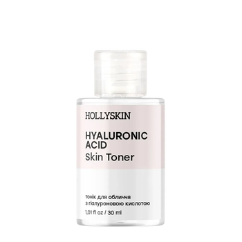 Тонік для обличчя Hollyskin Hyaluronic Acid Skin Toner з гіалуроновою кислотою 30 мл