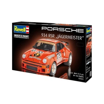 Сборная модель Revell модель автомобиль Porsche 934 RSR "Jägermeister", уровень 3, 1:24 (RVL-07031) Revell RVL-07031 1067151