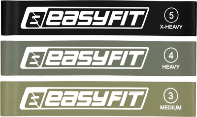 Гумки для фітнесу EasyFit EF-1812-GY MonoBand набір 3 шт (56003618)