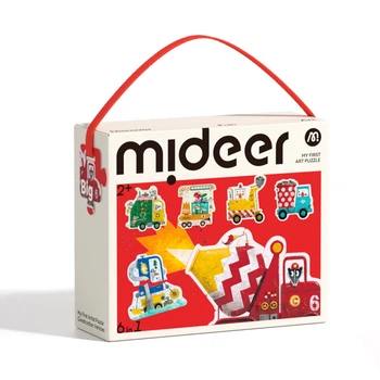 Мой первый пазл 6 в 1 Mideer Строительные машины (MD1459) для детей от 2 лет, 22 детали