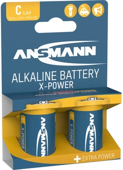 Baterie alkaliczne Ansmann Premium X-Power C/LR14 1.5V - 2szt. (5015623)