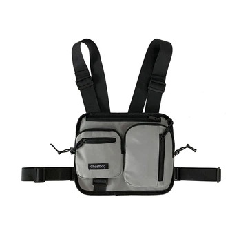 Нагрудная сумка 6013 CHESTBAG серая