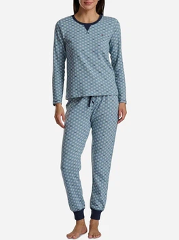 Пижама (лонгслив + штаны) женская хлопковая Tommy Hilfiger 360964247 XS Голубая (1160903776)