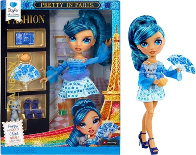 Лялька Rainbow High Pretty in Paris - Skyler Bradshaw (Blue) - Рейнбоу Хай Краса в паризькій моді —Скайлер Бредшоу (синій) (248798) — ігровий набір MGA