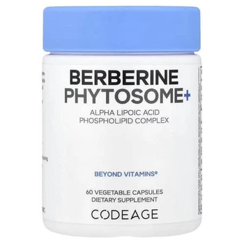Берберин Фітосома+ Codeage (Berberine Phytosome+) 60 рослинних капсул (AGE-60926)