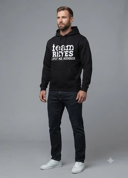 Худи на флисе H&M M Черно-белый 15373_черн