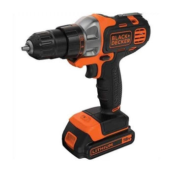 Многофункциональный аккумуляторный инструмент BLACK+DECKER Multievo MT218K (150 Вт, 20.9 Нм, 800 об/мин) Дрель-шуруповерт мультитул (44222)