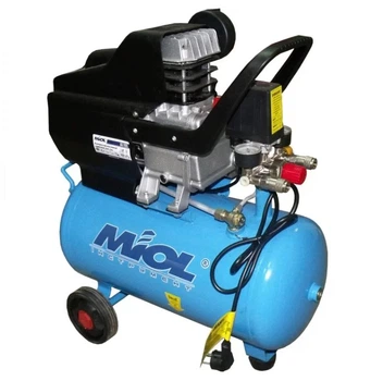 Компресор Циклон Miol 206-24 (1.8 кВт, 24 л, 206 л/хв) масляний, одноциліндровий (22854)