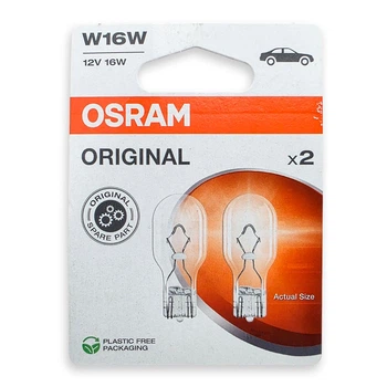 Галогенна лампа Osram W16W ORIGINAL 12 V W2,1X9,5 2X10 921-02B (02070)