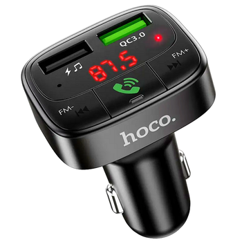FM-трансмиттер Hoco E59 Promise QC3.0 для автомобиля с Bluetooth зарядка и поддержка SD-карты для воспроизведения музыки
