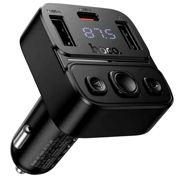 FM-трансмиттер Hoco E87 Delta Bluetooth зарядное устройство для автомобиля с быстрой зарядкой и чистым звуком