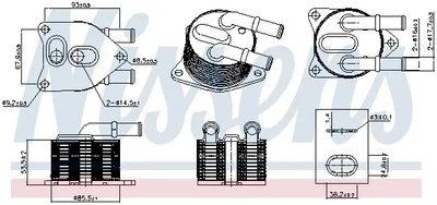 Масляний радіатор DS DS 3, DS 4, DS 4 II, DS 5, DS 7, DS 9, CITROEN BERLINGO, BERLINGO/MINIVAN, C3 AIRCROSS I, C3 AIRCROSS II, C3 III, C4 CACTUS, C4 GRAND PICASSO II, C4 II 1.2-2.2D 06.09- 91508 NISSENS NISSENS 91508 Peugeot 308 9827747580