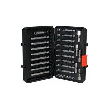 Набор бит Black&Decker PH0,PH1,SL4,SL6,Pz1,Pz2,Тx10,Тx20,L 25,50,75 мм,38 шт, кейс (A7202) BLACK&DECKER A7202 1050232