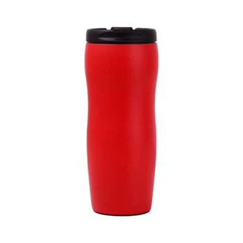 Термокухоль Merlion 420 мл з відкидною кришкою, червона (DW-006Red) Merlion DW-006Red 1049511