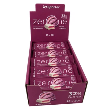 Батончик Sporter Zero One, 25*50 грамм - Ягодное мороженое