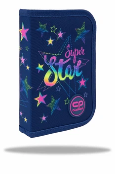 Пенал на блискавці пустий CoolPack Clipper STARS з органайзером для ручок 20x14x3 см (F076960)