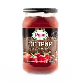 Соус Руна Гострий фірмовий 485г