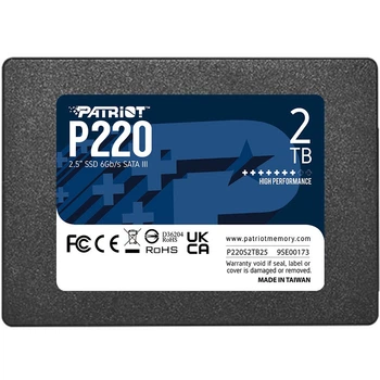 Накопитель SSD 2TB Patriot P-220 2.5 SATAIII TLC (P220-S2TB25)