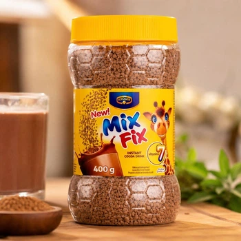Какао напій Дитячий гранули без Глютену Kruger MixFix Instant Cocoa Drink МіксФікс класичний 7вітамінів Кальцій Банка 400г