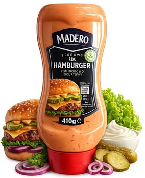 Соус до Гамбургерів Madero Hamburger Pomidorowo Jogurtowy Мадеро томатний кремово-йогуртовий Пляшка 410г