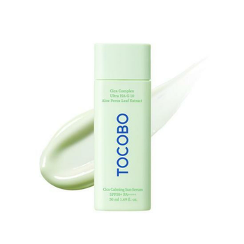 Сонцезахисна сироватка TOCOBO Cica Calming Sun Serum SPF50+ PA++++ 50 мл — захист, зволоження та заспокоєння чутливої шкіри
