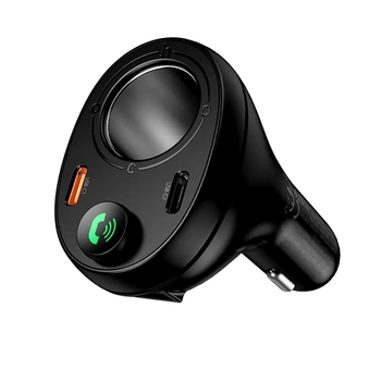 FM-трансмітер Hoco E88 Star Bluetooth для автомобіля зі швидким заряджанням 35W два USB Type-C чорний