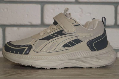 Кроссовки спортивные детские Kimboo Y5003-3M 33 (21 см) бежевые с серым