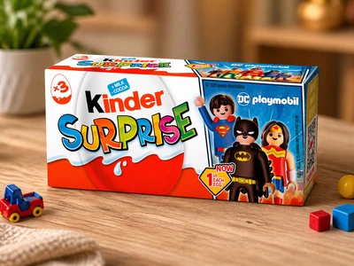 Шоколадные яйца Kinder Surprise Ferrero 3 шт х 60 г