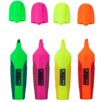 Набор маркеров Buromax highlighter pen, NEON, chisel tip, SET 4 colors