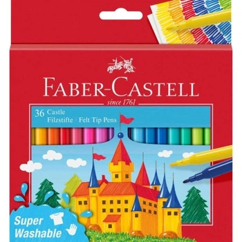 Фломастеры Faber-Castell Замок Felt tip pen Castle в картонной коробке 36 цветов
