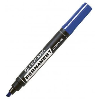 Маркер Centropen Permanent 8576 1-4,6 мм, chisel tip, blue