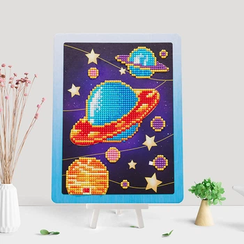Алмазна мозаїка для дітей ColorArt з підставкою Планети